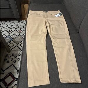 Ralph Lauren Beige Trousers with Zipper Details New Size 10 Women’s